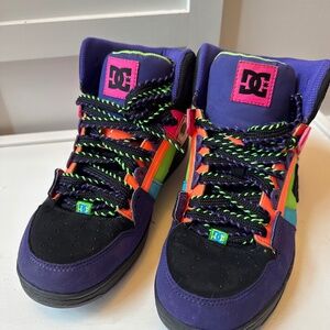 DC neon high tops size 8.5